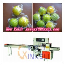 Single orange flow wrapping machine