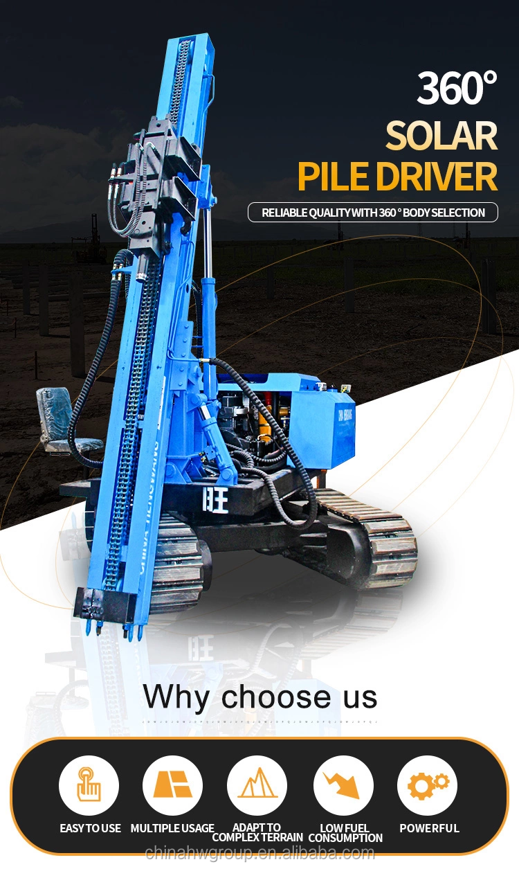 Engineering Rotary drilling rig hammer hydraulic crawler pile driver