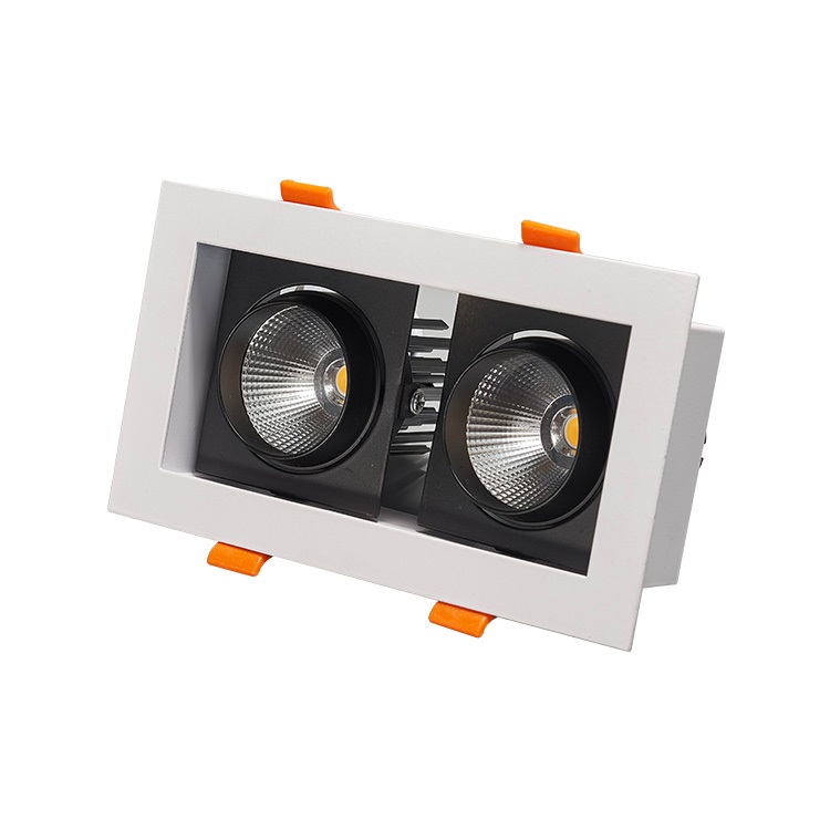 Beliebtes Design Anti Blendung Dali Eingebautes COB LED Downlight Square 14W Full Watt für Innenbeleuchtung