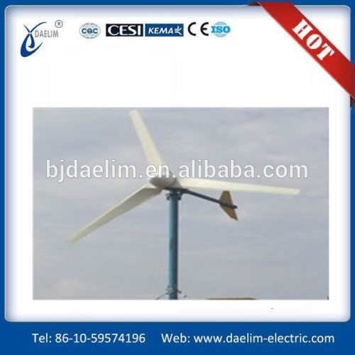 Daelim 50kw wind turbine tower height 40 meter