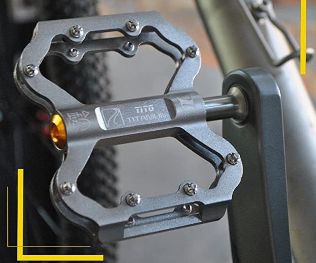 Pedal para bicicleta de bicicleta de aleación de titanio Pedal de pie de bicicleta