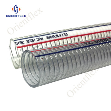 flexible transparent spring wire mesh hose