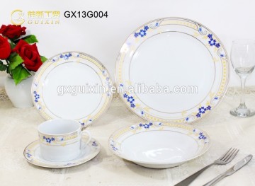 20 pcs Round Golden Ceramic Tableware from China Supplier