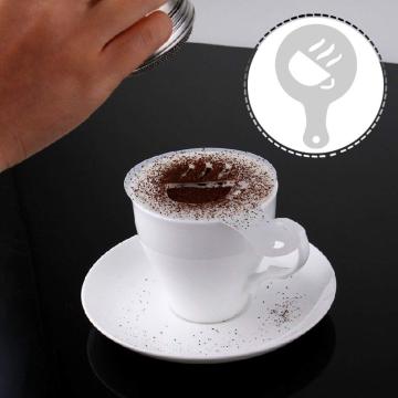 Edelstahl-Weihnachtsdekorationskaffee-Schablonen-Set