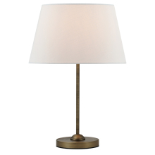 Metal Table Lamps with Fine brushed and white Shade for Living Room