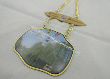 3d Carnival Zinc Alloy, Pewter Medal By Offset Printing, Long Gold Plating Metal Chain