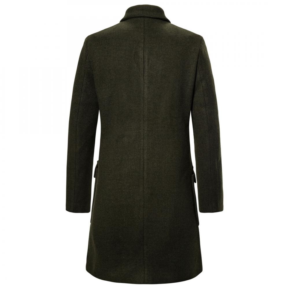 Wool Coat Mens Double Breasted