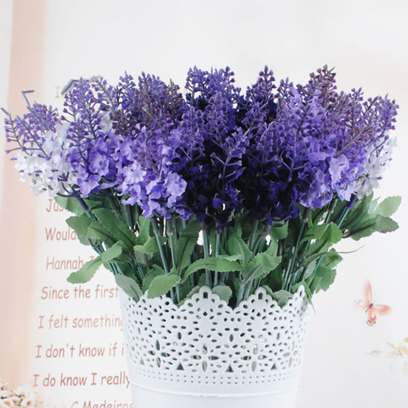 Simulation Flowers Simulation Lavender European Pastoral Lavender Provence Wholesale Home Furnishings Flower Arrangement