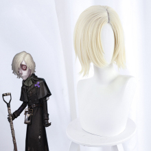 Andrew Kreiss Cosplay Wig - 35cm Platinum Grave Keeper from Identity V