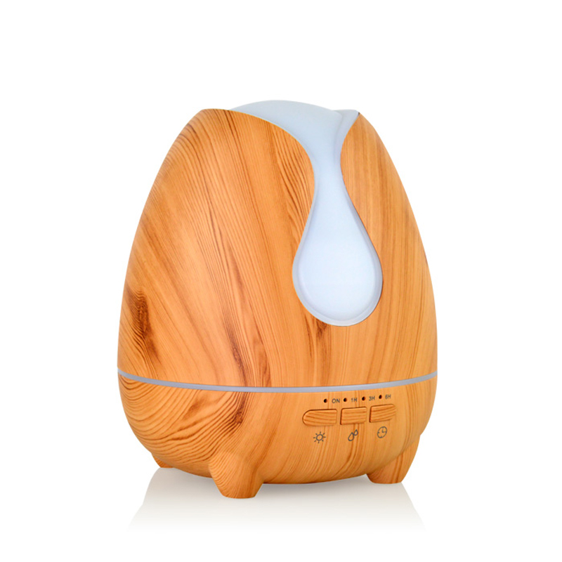 Humidifier Ceo 500ml faoi stiúir Solas Oíche faoi stiúir le lasc ama