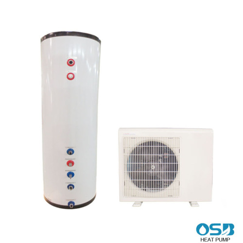 air water split heat pump with 200L tank