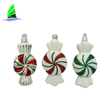 Christmas unique ornament crafts glass candy-shaped ornament