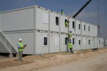 Container Office/Prefabricated Office Building on Site