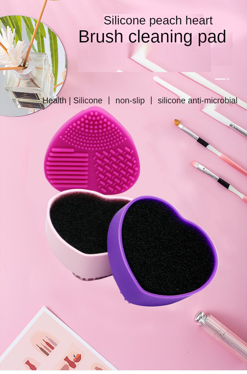 Hot Sale Remover Wet Automatic Makeup Brush Cleaner and Dryer Silicone Makeup Brushs Cleaning Sponge Box