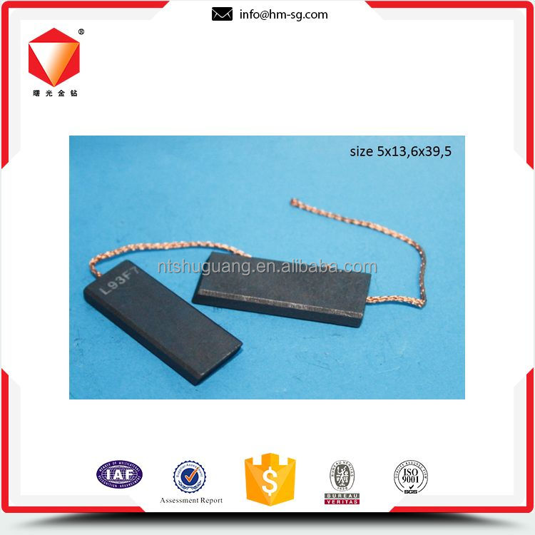 Escobillas de carbón de lavadora de marca de venta superior de fábrica para electrodomésticos