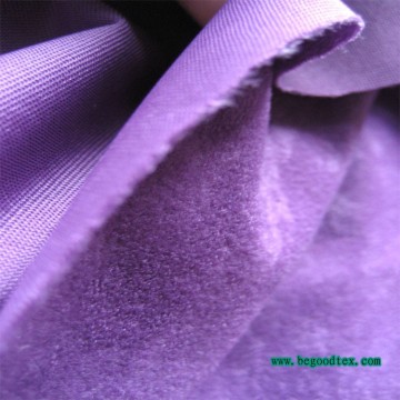 FR 100% polyester velvet flower fabric