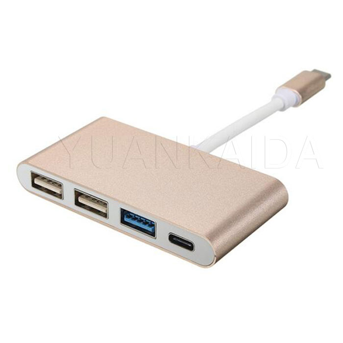 4-in-1 USB-C Hub with Type C