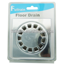 Fullrain Chrome Finish Deodorization Zinc Body Shower Drain Floor Waste Suit Bathroom