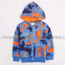 Nova kids wear printed micro polar fleece baby boy winter jacket hoodi