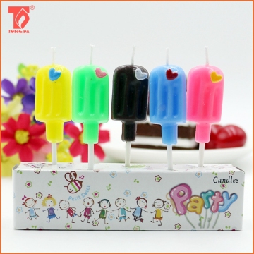 Tongda original design stick ice-cream wax birthday candle