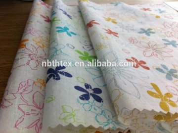 Spun Polyester Printed Voile Fabric for Dress