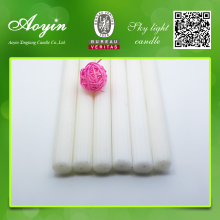 Simple White Straight Paraffin Candle