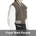 Short Plush Women's Baseball Jacket