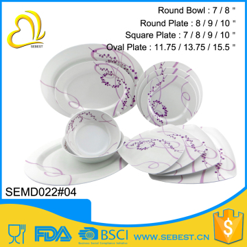 modern concise design melamine tableware kitchen plastic ware
