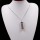 Colgante de piedra curativa Chip 7 Chakra Pendulum Pendant Crystal Necklace con 80cm Cadena Wish Necklace Necklace Dowsing Amulet