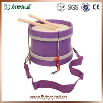 Natural wood material snare drum, kids toy snare drum,china snare drum