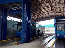 Three brushes Automatic bus washing equipment