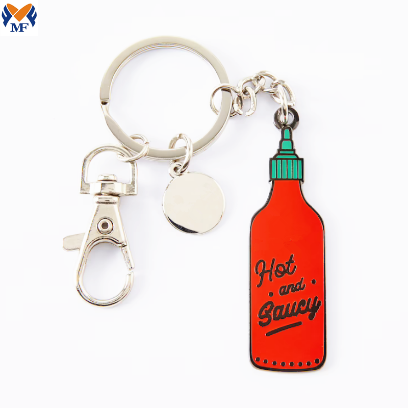 Hadiah Novelty Metal Custom Hard Enamel Keychain