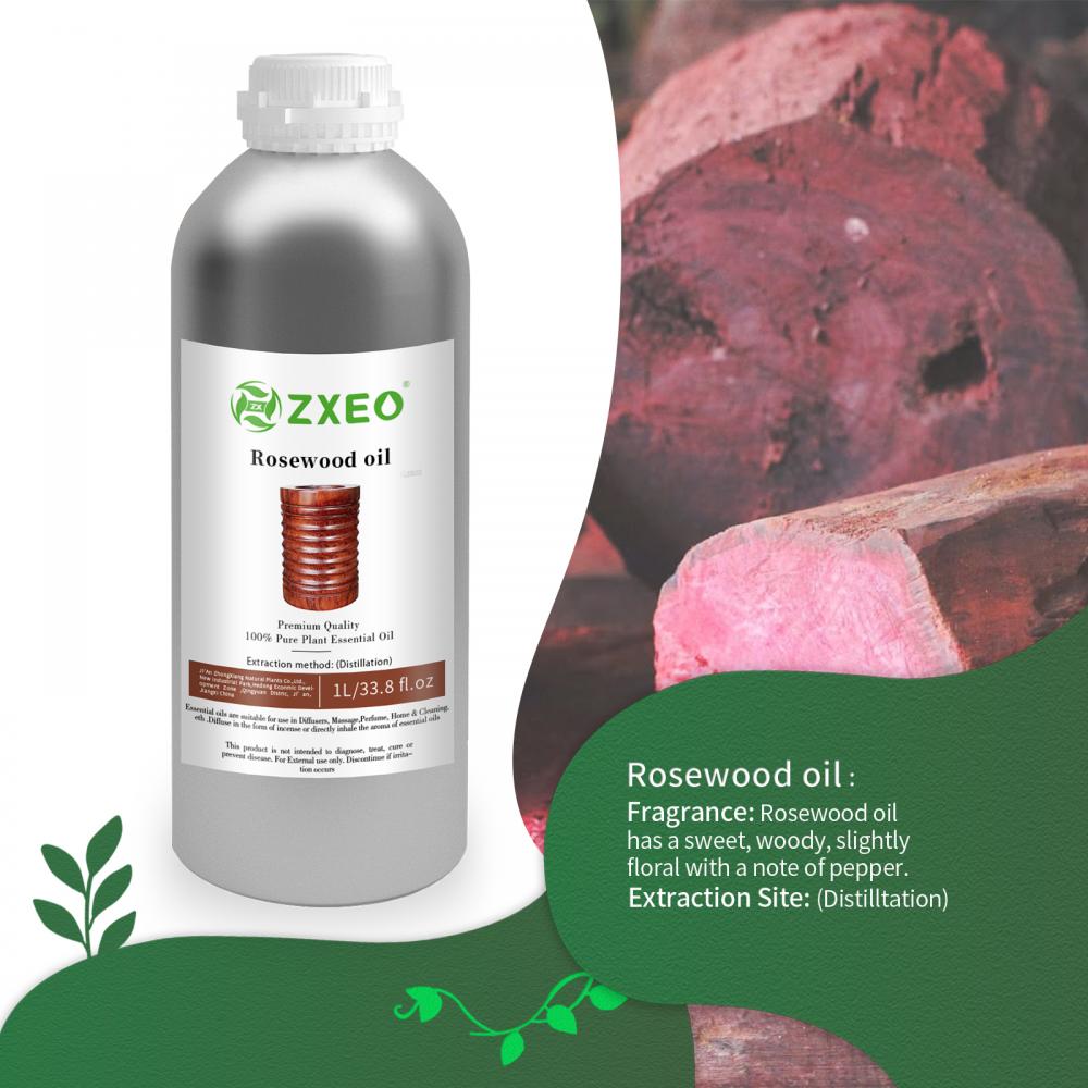 Оптовая 100% чистое терапевтическое эфирное масло из розового дерева.