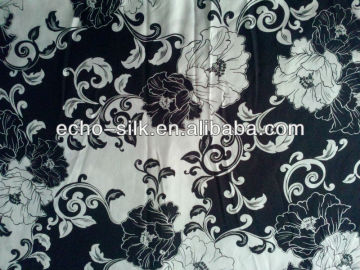 printed silk/rayon voile fabric wholesale
