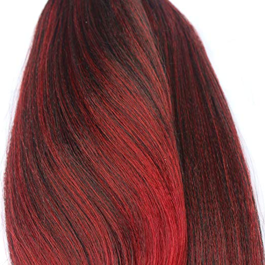 Hot sell   synthetic hair weave    synthetic braiding hair   Ombre color   synthetic  hair extensions     3PC/SET