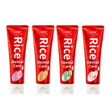 Natural Rice Ingredients Toothpaste for Whitening and Cavity Protection