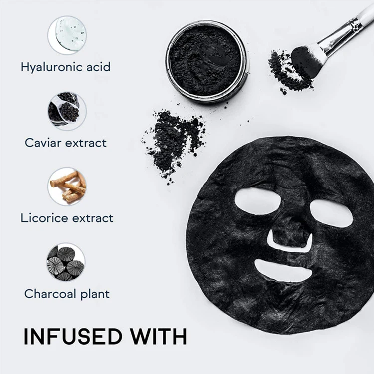 Advanced Charcoal Facial Mask Sheet Deep Cleaning Charcoal Face Mask Skin Care