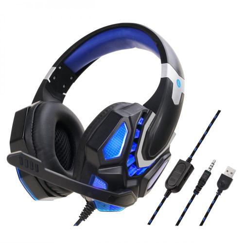 Casque de jeu professionnel clignotant à LED