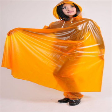 Color customized EVA adult raincape