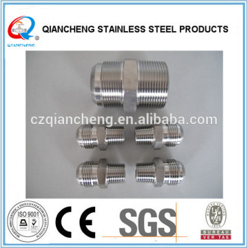 Stainless Steel 304/316 Hex Nipple for BSPT standard