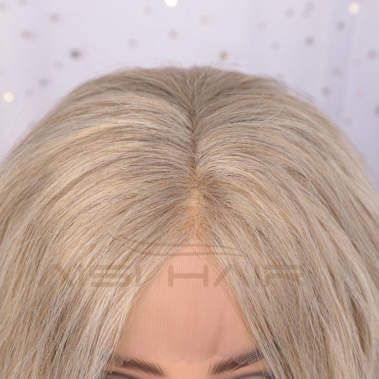Aisi Hair New Design 24 Inch Long Wavy Synthetic Blonde Color Wigs Body Wave Front Lace Synthetic Hair Wigs For Black Women