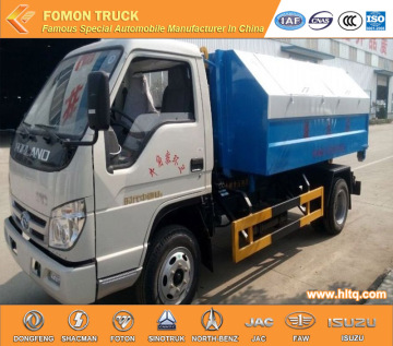 FOTON FORLAND 4x2 6M3 hydraulic lifting garbage truck