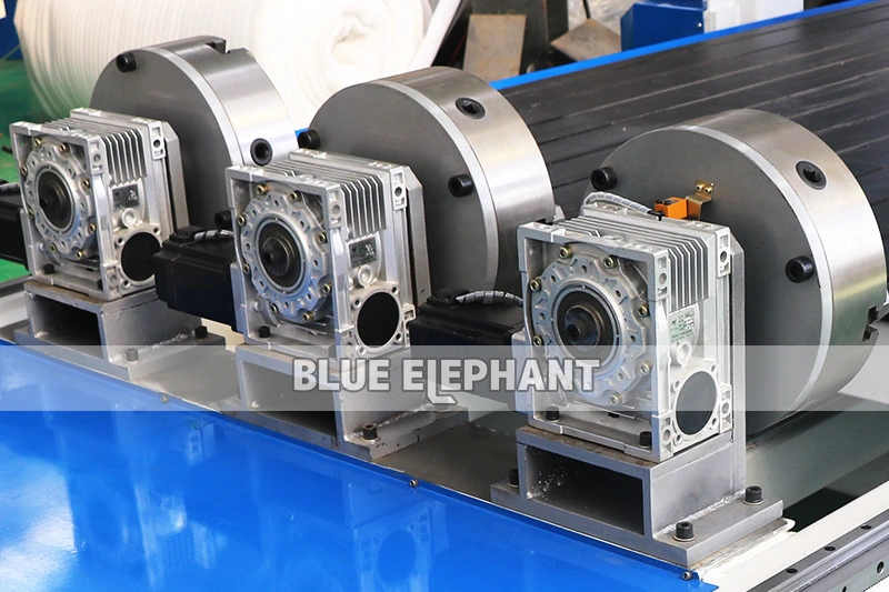 Jinan Blue Elephant 1325 Multi Rotary Device CNC Router Machine for Solid Wood Door Furniture