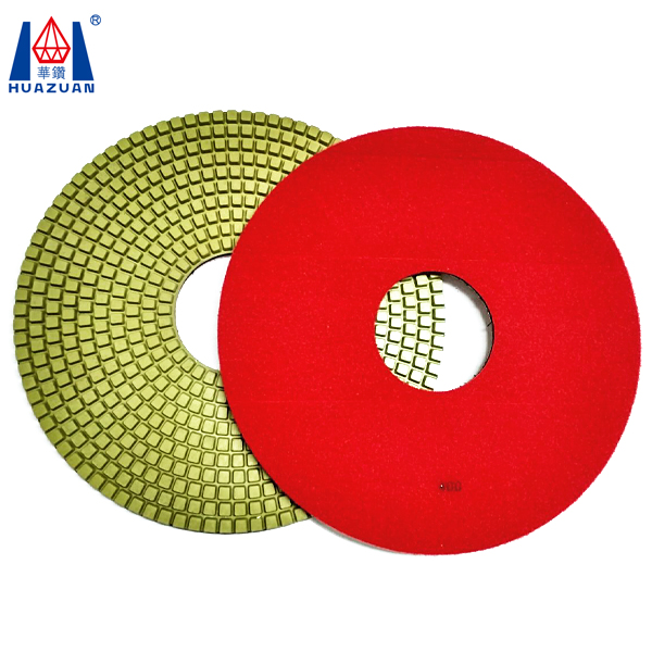 High Polishing Efficiency 16'' 7 Steps Wet Flexible Diamond Polishing Pad