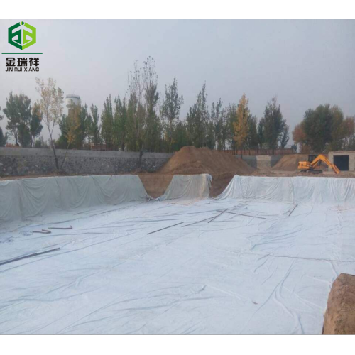 PET GEOTEXTILE ROLLS STABILIZATION ROAD White 300GSM