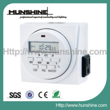 weekly digital timer program for dual outlet switch