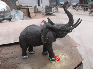 Metal decorative elephant sculpture