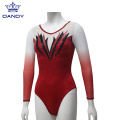 Jenama jenama merah berkualiti tinggi gimnas gimnastik gimnastik leotard