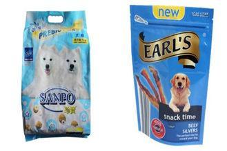 Bottom Gusset Stand Up Pet Food Plastic Packaging Bag with