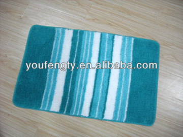 latex backed modern rug